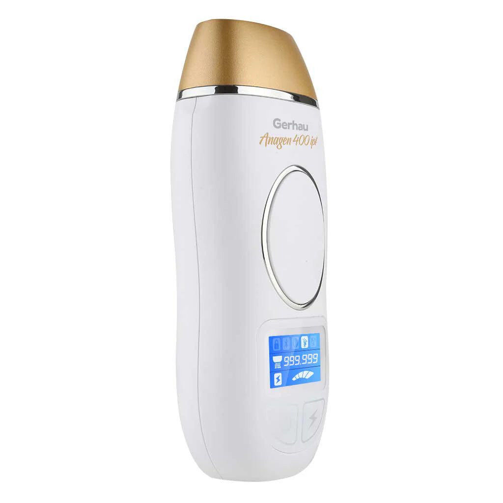 Gerhau Anagen 400 IPL Lazer Epilasyon V2 Yeni Versiyon – 4.5 cm² ışık çıkışı – 25 Joule Güç – Değiştirilebilir Gold Başlık – 1 Milyon Atım